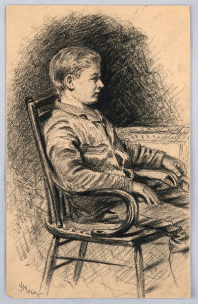 Retrato de un niño de James Henry Moser