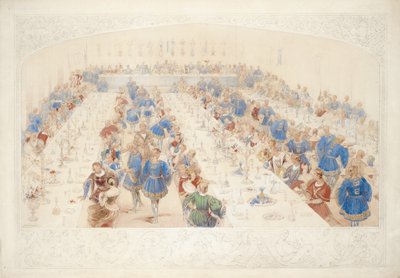 El banquete, 1839 de James Henry Nixon