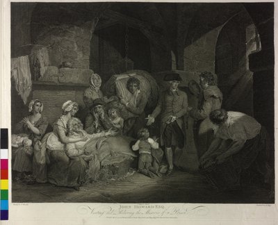 John Howard en la visita a una prisión de James Hogg