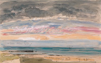 Atardecer en la costa de James Holland