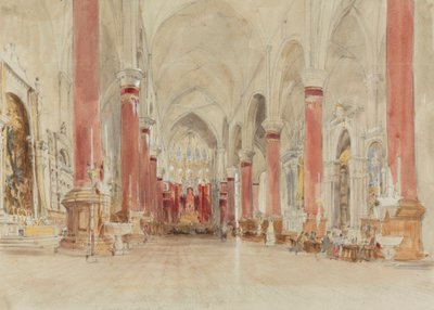 Interior de la iglesia de San Giovanni e Paolo, Venecia de James Holland
