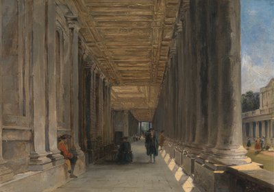 La columnata de Queen Mary Court, Greenwich de James Holland