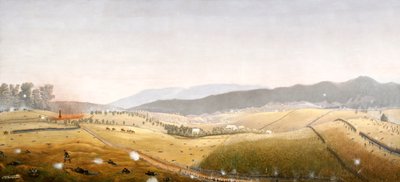 Iglesia Dunker / West Woods (óleo sobre tabla) de James Hope