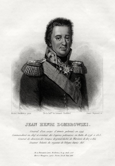 Jean Henri Dombrowski, comandante militar polaco, 1845 de James Hopwood