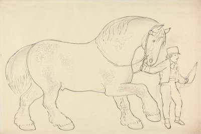 Caballo de carreta guiado de James Howe