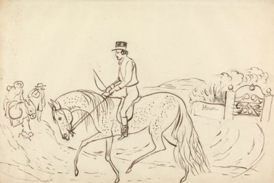 Escena con caballo y jinete de James Howe