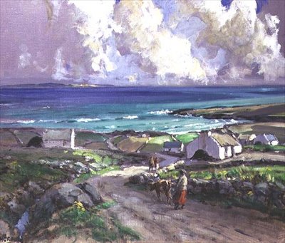 Atlántico desde Bloody Foreland, Devon de James Humbert Craig