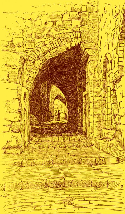 Calle de la Ciudad Vieja de Jerusalén - Biblia de James Jacques Joseph (after) Tissot