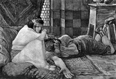 Sansón revela su secreto a Dalila de James Jacques Joseph (after) Tissot