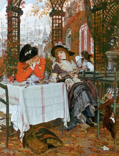 Un almuerzo, c.1868 de James Jacques Joseph Tissot