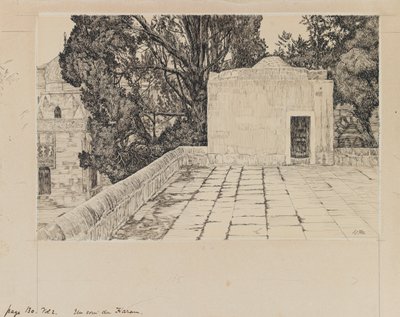 Una esquina del Haram, ilustración de La Vida de Nuestro Señor Jesucristo de James Jacques Joseph Tissot