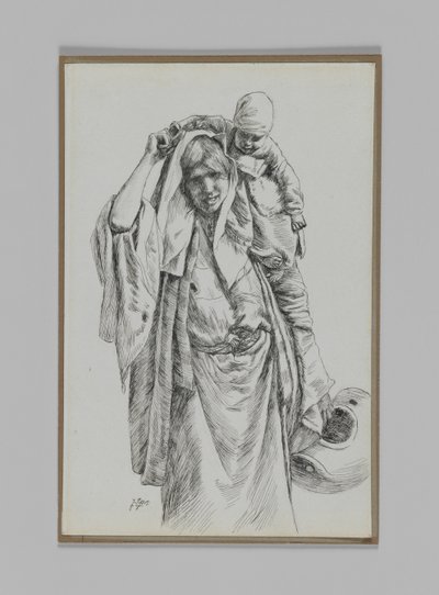 Una mujer típica de Jerusalén, ilustración de La Vida de Nuestro Señor Jesucristo de James Jacques Joseph Tissot