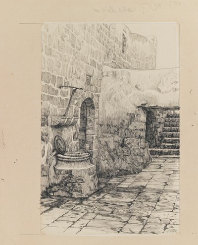 Una cisterna antigua, ilustración de La Vida de Nuestro Señor Jesucristo de James Jacques Joseph Tissot