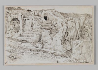 Tumbas antiguas, Valle de Hinnom, ilustración de La Vida de Nuestro Señor Jesucristo de James Jacques Joseph Tissot