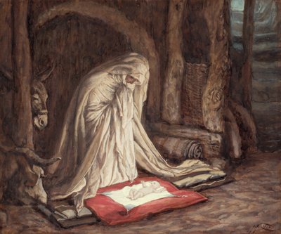 Nacimiento de Nuestro Señor Jesucristo, ilustración para La Vida de Cristo, c.1886-94 de James Jacques Joseph Tissot
