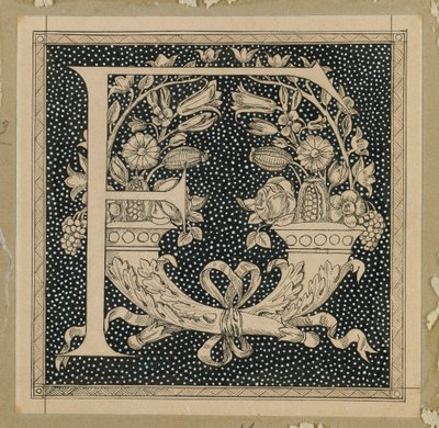 Letra capital F, ilustración de La vida de Nuestro Señor Jesucristo de James Jacques Joseph Tissot