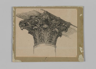Capitel de la Mezquita de El-Aksa, ilustración de La vida de Nuestro Señor Jesucristo de James Jacques Joseph Tissot
