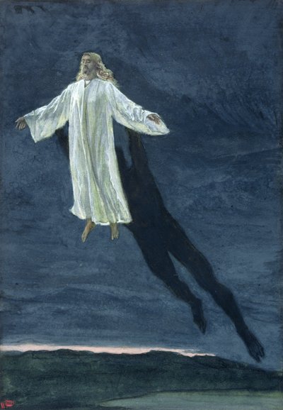 Cristo llevado a una montaña alta, ilustración para La vida de Cristo, c.1886-94 de James Jacques Joseph Tissot