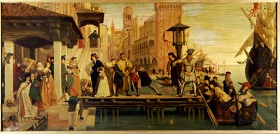 Partida del hijo pródigo de Venecia, 1863 de James Jacques Joseph Tissot