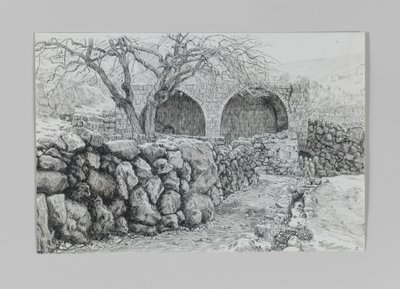 Fuente de la Virgen en Ain-Karim, ilustración de La vida de Nuestro Señor Jesucristo de James Jacques Joseph Tissot