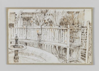 Jardín de los derviches danzantes en Cairo, ilustración de La Vida de Nuestro Señor Jesucristo de James Jacques Joseph Tissot