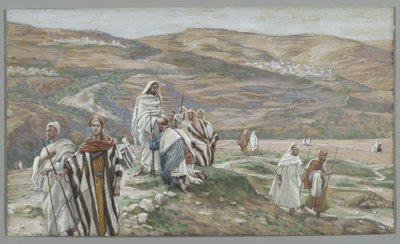 Los envió de dos en dos, ilustración de La vida de nuestro Señor Jesucristo, 1886-96 de James Jacques Joseph Tissot