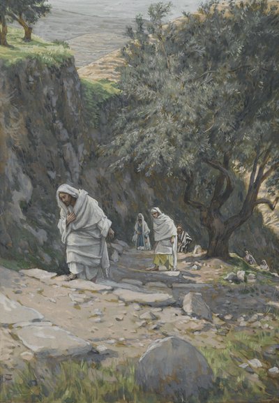 Se fue de camino a Efraín, ilustración de La vida de nuestro Señor Jesucristo, 1886-96 de James Jacques Joseph Tissot