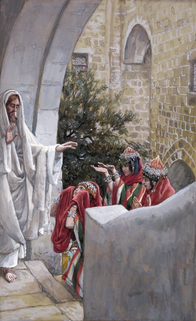 Curación de la hija de la cananea, ilustración para La vida de Cristo, c.1886-94 de James Jacques Joseph Tissot
