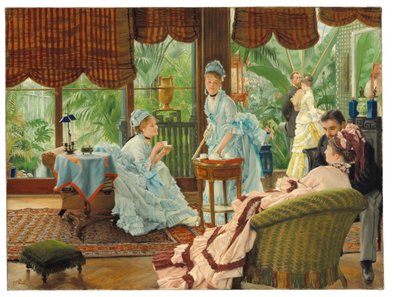 En el invernadero de James Jacques Joseph Tissot
