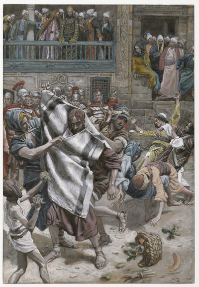 Jesús ante Herodes, ilustración de La vida de Nuestro Señor Jesucristo, 1886-94 de James Jacques Joseph Tissot