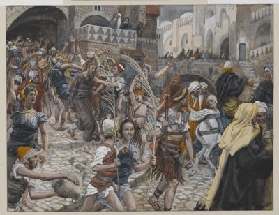Jesús llevado de Caifás a Pilato, ilustración de La vida de Nuestro Señor Jesucristo, 1886-94 de James Jacques Joseph Tissot