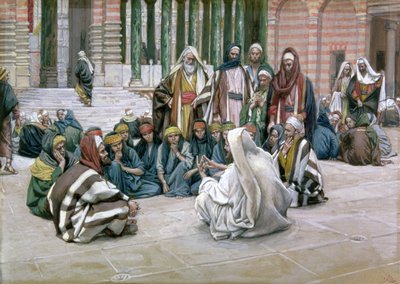 Jesús hablando en el Tesoro, ilustración para La Vida de Cristo, c.1886-96 de James Jacques Joseph Tissot