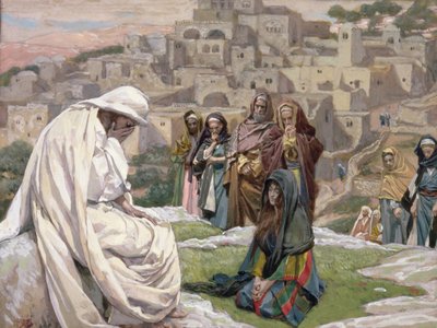 Jesús lloró, ilustración para La Vida de Cristo, c.1886-96 de James Jacques Joseph Tissot