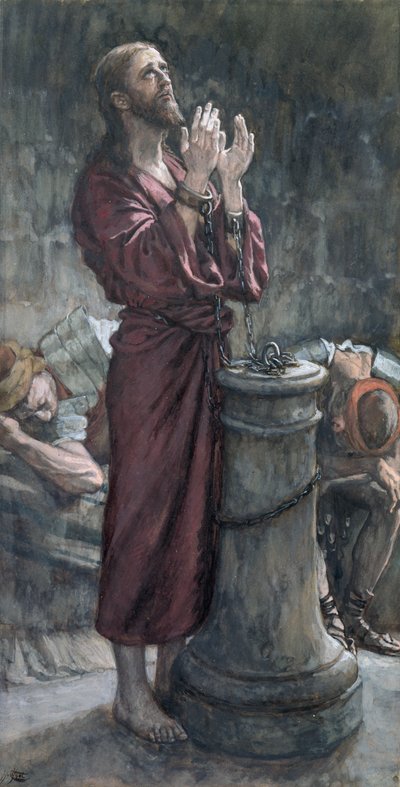Jesús en Prisión, ilustración de La Vida de Cristo, c.1884-96 de James Jacques Joseph Tissot