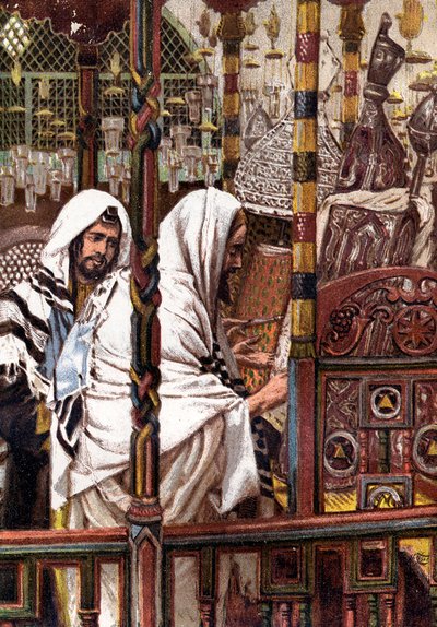 Jesús enseñando en la Sinagoga, c. 1897 de James Jacques Joseph Tissot