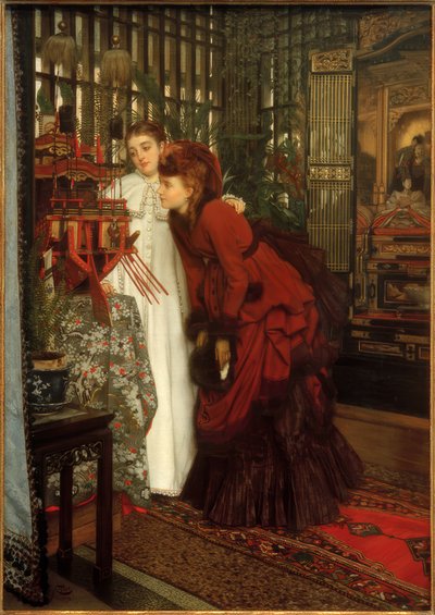 Jóvenes mujeres observando de James Jacques Joseph Tissot