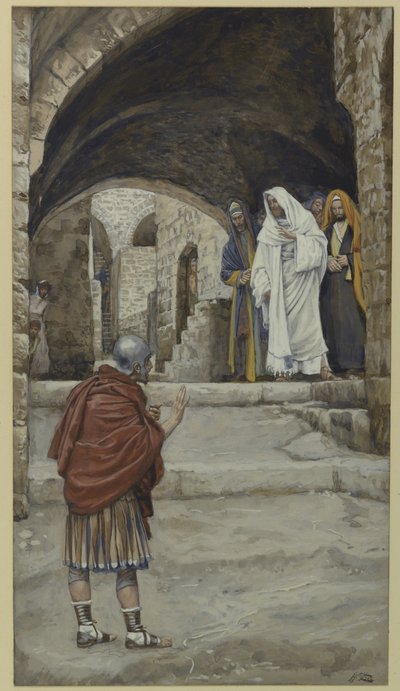 Señor, no soy digno, ilustración de La vida de nuestro Señor Jesucristo de James Jacques Joseph Tissot
