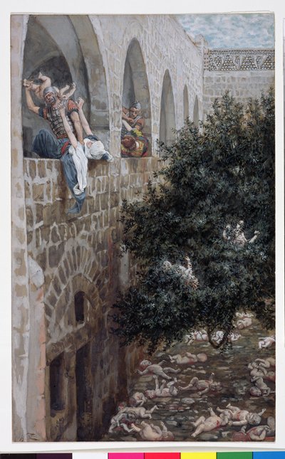 Masacre de los Inocentes, ilustración para "La Vida de Cristo", c.1886-94 acuarela y gouache sobre cartón) de James Jacques Joseph Tissot