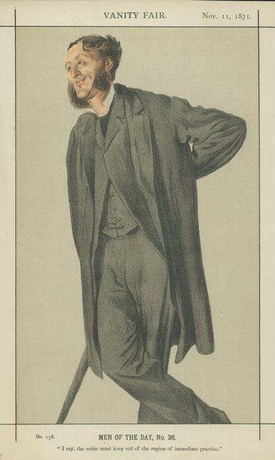 Sr. Matthew Arnold (litografía a color) de James Jacques Joseph Tissot