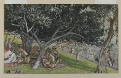Natanael bajo la higuera, ilustración de La vida de nuestro Señor Jesucristo de James Jacques Joseph Tissot