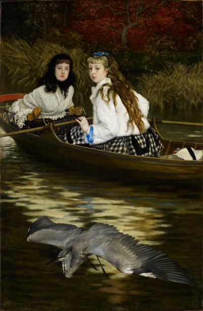 En el Támesis, una garza, c.1871-72 de James Jacques Joseph Tissot
