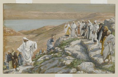 Ordenación de los doce apóstoles, ilustración de La vida de nuestro Señor Jesucristo de James Jacques Joseph Tissot
