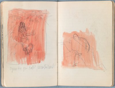 Páginas de un álbum de bocetos para La vida de Nuestro Señor Jesucristo, finales de 1880 de James Jacques Joseph Tissot