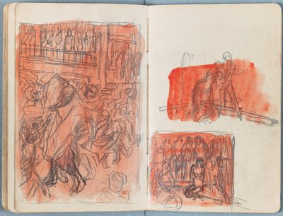 Páginas de un álbum de bocetos para La vida de Nuestro Señor Jesucristo, finales de 1880 de James Jacques Joseph Tissot