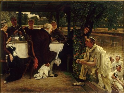 Parábola del hijo pródigo: El becerro gordo, 1880 de James Jacques Joseph Tissot
