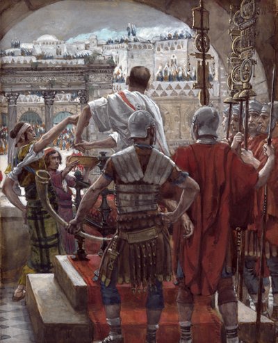Pilato se Lava las Manos, ilustración para La Vida de Cristo, c.1886-94 de James Jacques Joseph Tissot