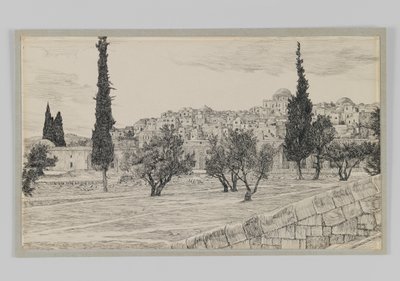 Lugar del Patio de los Gentiles, Haram, ilustración de La Vida de Nuestro Señor Jesucristo de James Jacques Joseph Tissot