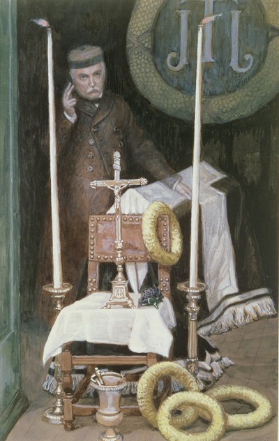 Retrato del Peregrino (Autorretrato), ilustración para La Vida de Cristo, c.1886-96 de James Jacques Joseph Tissot