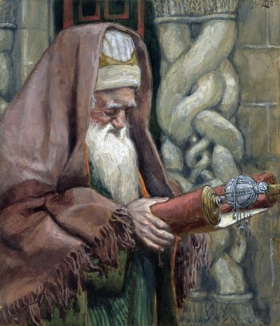 Simeón, ilustración para La Vida de Cristo, c.1886-94 de James Jacques Joseph Tissot