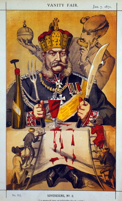 Soberanos No.8 Caricatura de Vanity Fair, 1871 de James Jacques Joseph Tissot